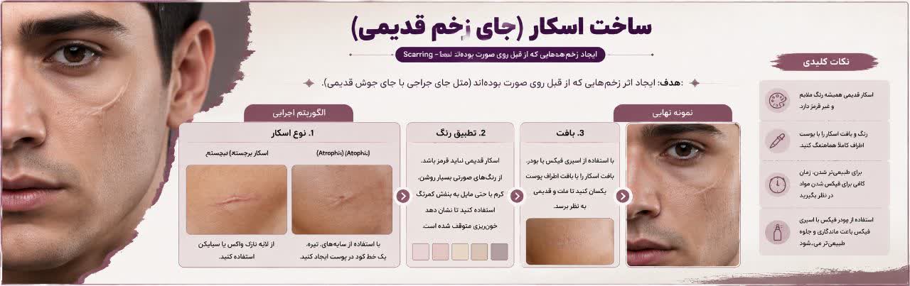 ساخت اسکار (Scarring - جای زخم قدیمی)